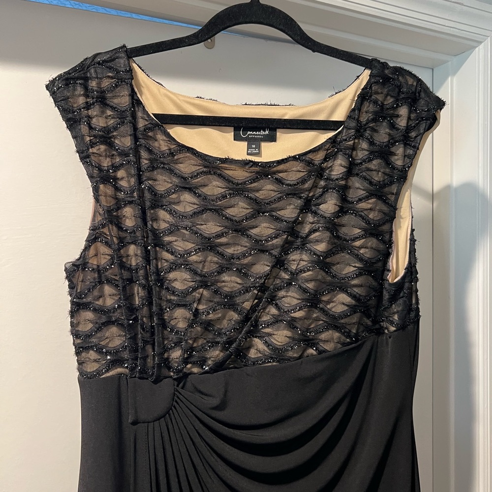 Connected Apparel Black Formal Long Dress